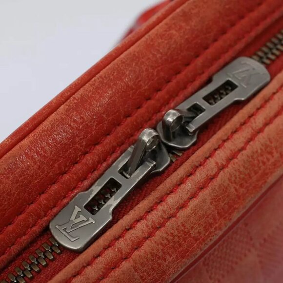 LOUIS VUITTON Damier Infini Porte Documents Voyage Bag Orange M56004 Auth 55372 - Picture 9 of 16
